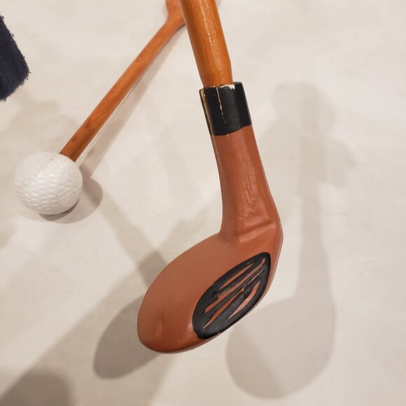 Wooden golf themed large fork and spoon - Picture 6 of 10